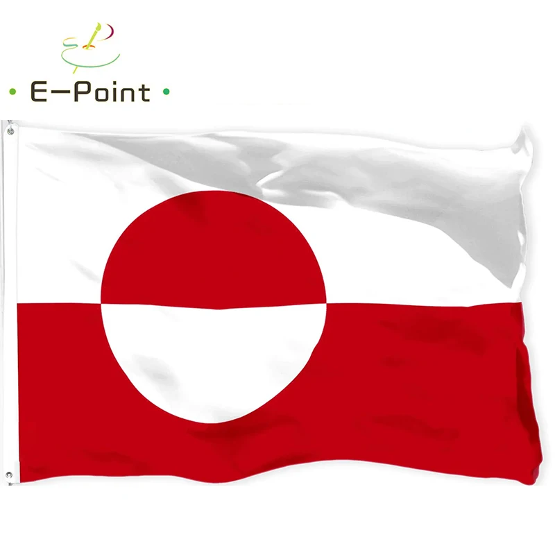 Greenland National Country Flag 2ft*3ft (60*90cm) 3ft*5ft (90*150cm) Size Christmas Decorations for Home Flag Banner
