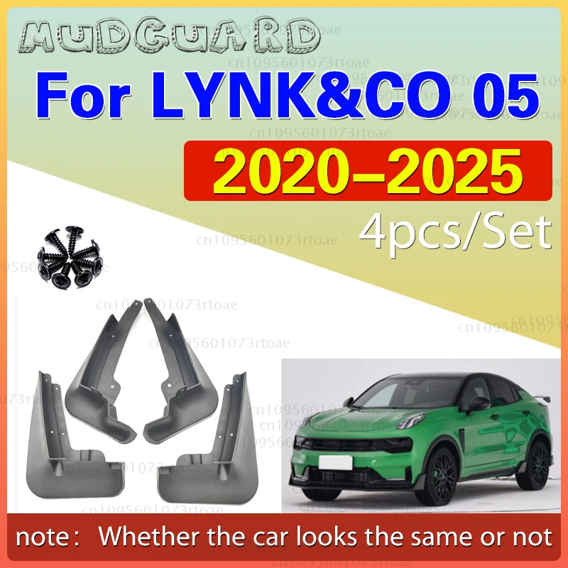 

TONLINKER Car Mudguard For Lynk&Co 05 LYNKC05 2020-2025 2022 2023 Mudguards Splash Guards Front Rear Fender Mudflaps Accessories
