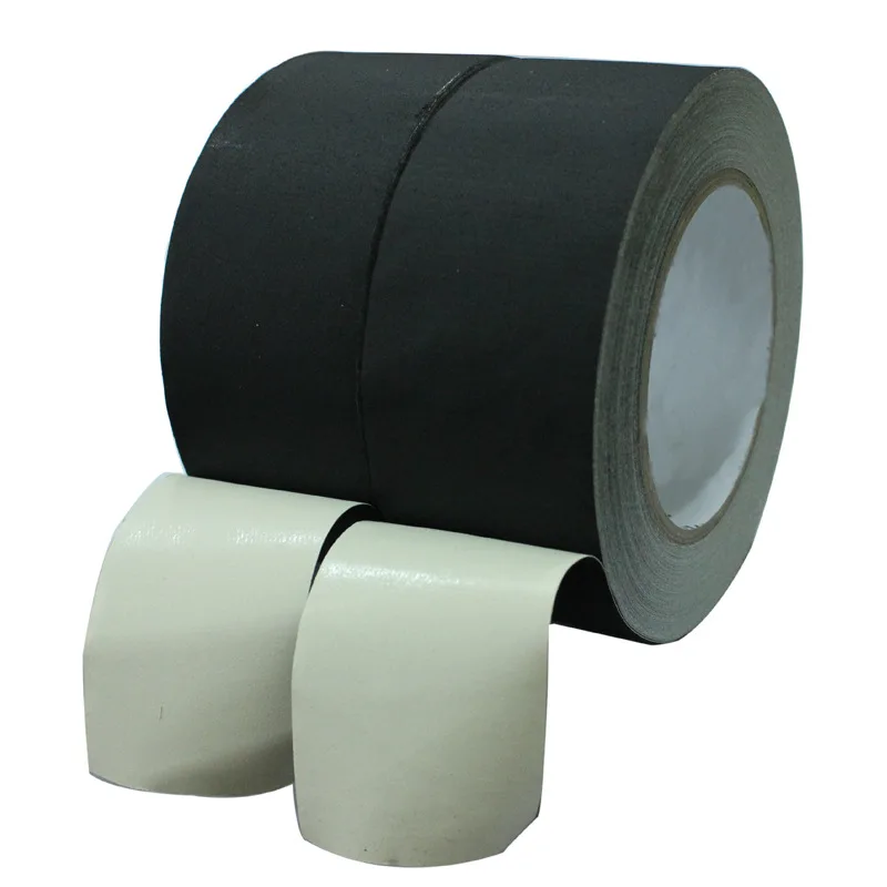 

5cmx10M Adhesive single sided marking tape waterproof Black Cloth Duct Tape for diy Craft Repair Wire organizer wrapping tape