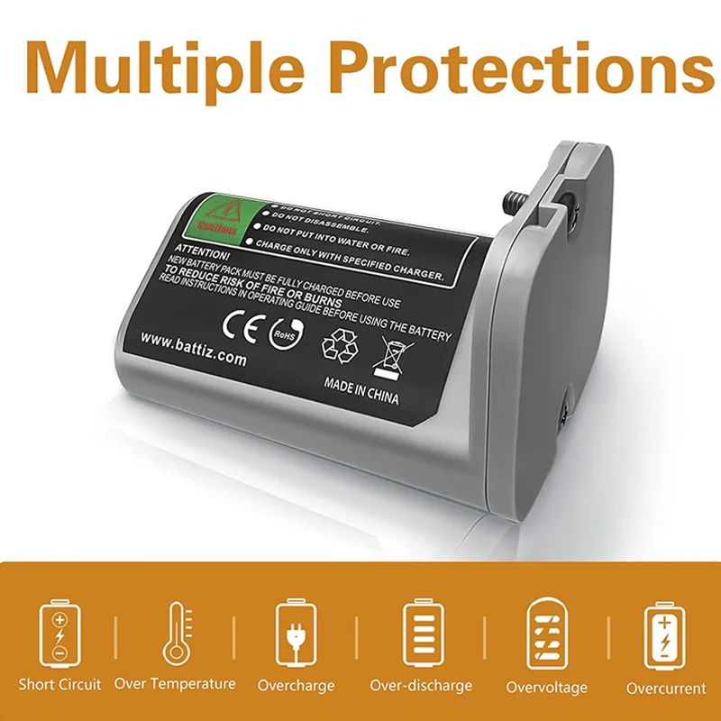 حزمة بطارية بديلة ABL-C متوافقة مع المكنسة الكهربائية iRobot Braava jet M6 10.8 فولت 2200 مللي أمبير في الساعة #3