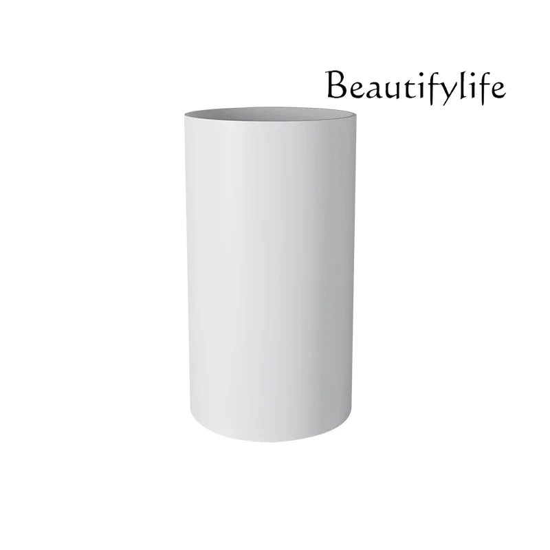 X36 White Artificial Stone Face Wash Basin Integrated Floor Countertop Hotel Project Hand Wash Column Basin