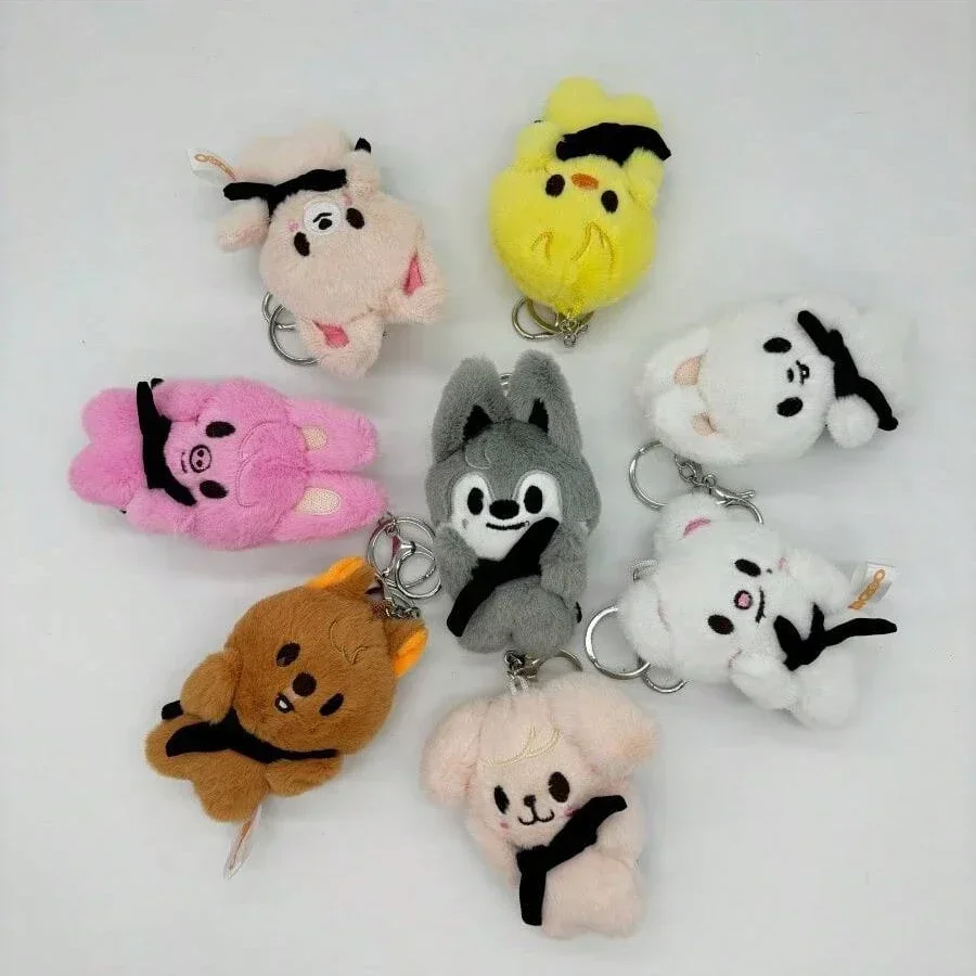 Kpop SKZ Plush Peripheral Toys StrayKids ATE Magic School PILOT5 FM Korean Idol Doll Keychain Cartoon Plush Animal