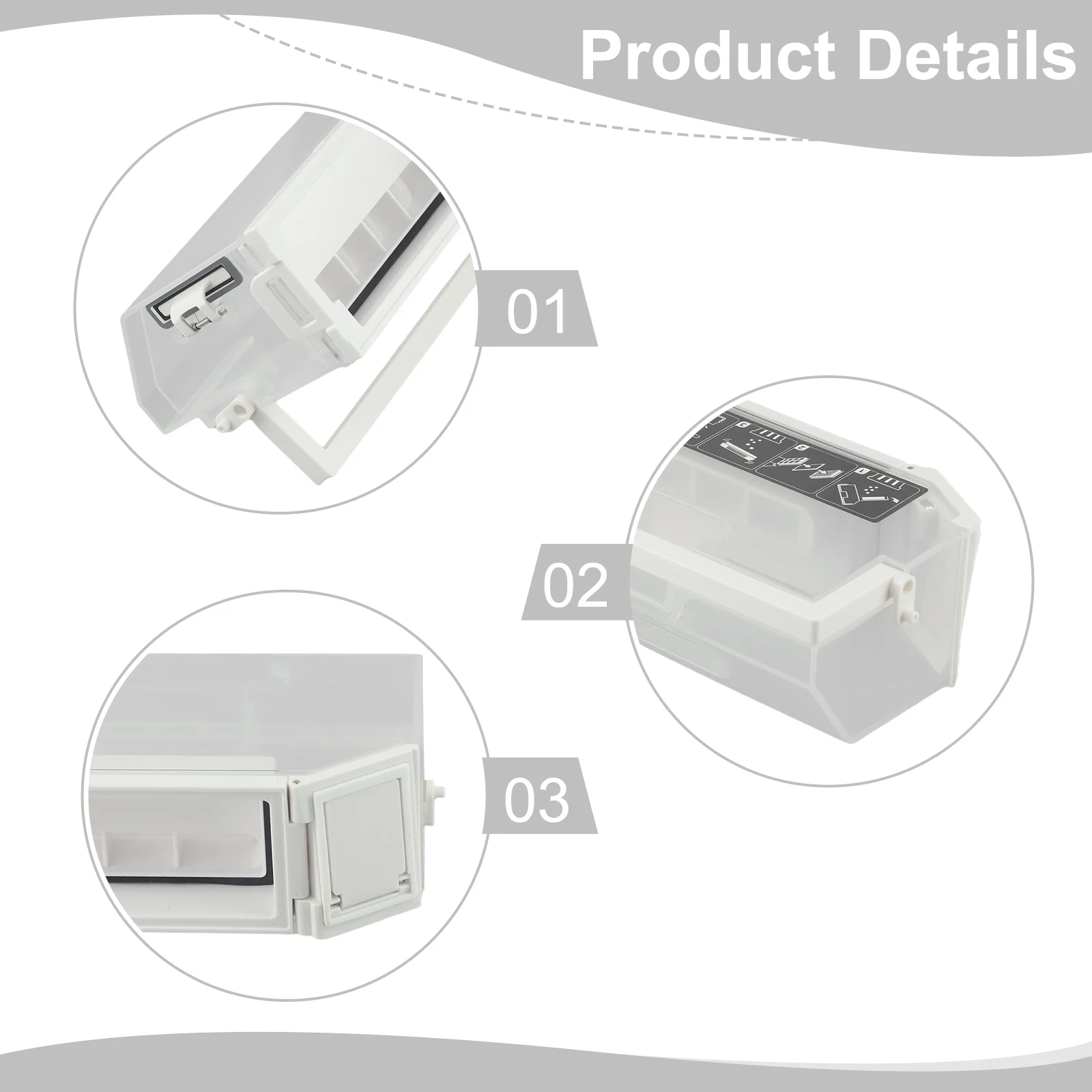 Replacement Dustbin Box for Ecovacs For Deebot X2X2 omniX2 Pro Robot Vacuum Cleaner for fine Dust for capture for durable