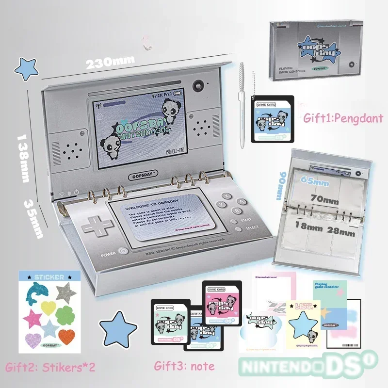 Retro Y2K Style Game Machine Shape Picture Album Kpop Idol Card Binder 3 Inch Card Collection Book for Students Gifts 2024 New