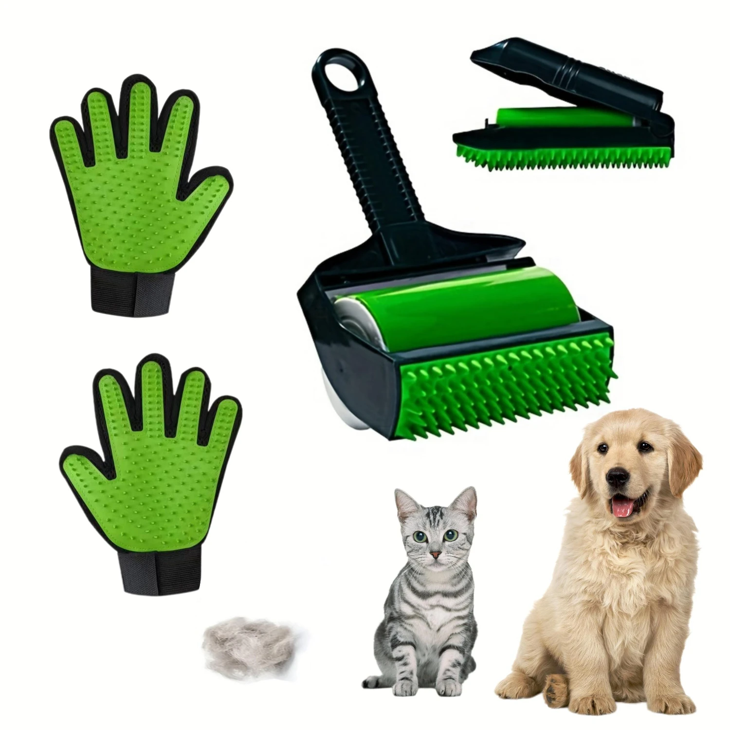 

Washable Lint Rolls Pet Hair Removal Gloves & Sticky Rolls Clothing Sets