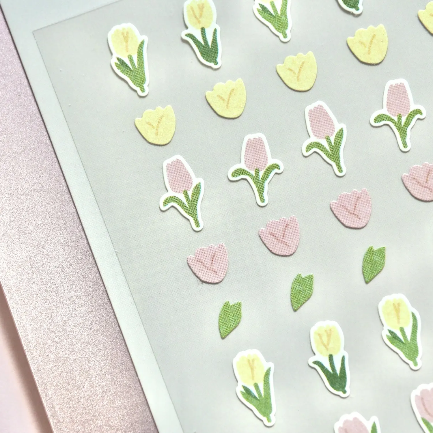 Korean Import Suatelier Mini Tulip Flowers Plants Paper Stickers Scrapbooking Diy Journal Cute Deco Kawaii Stationery Sticker