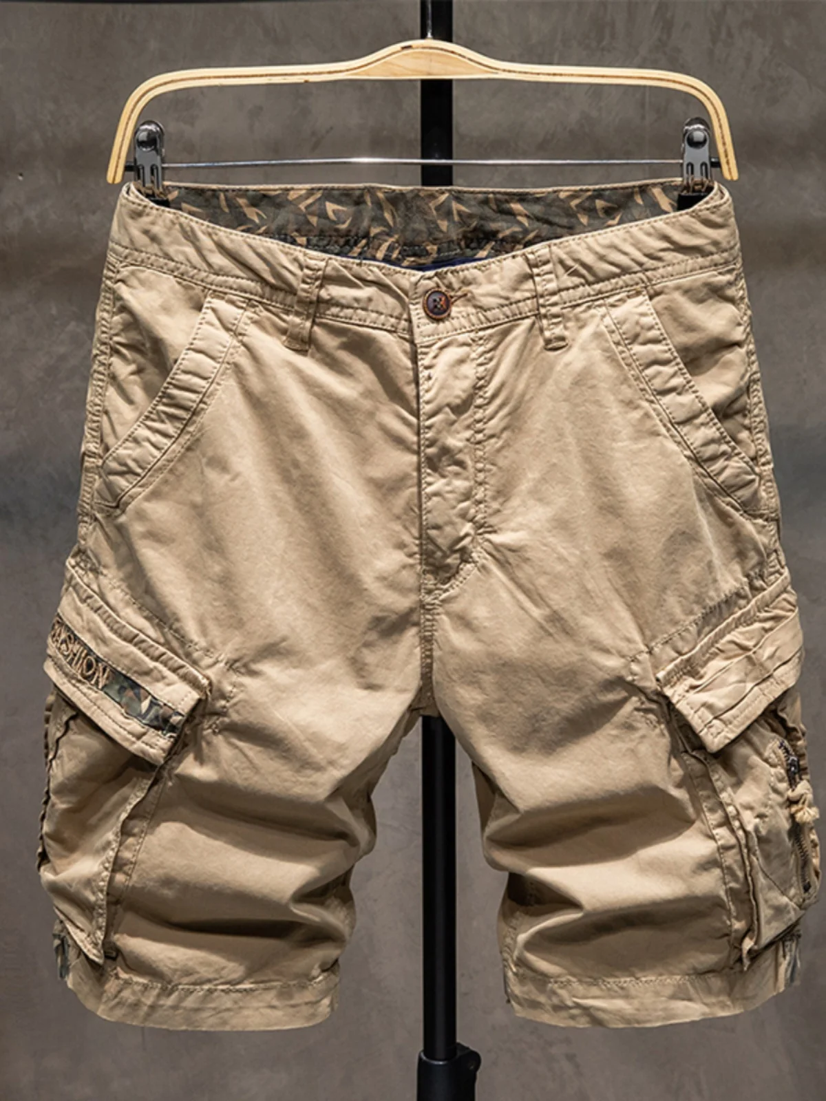 

Men's Summer Thin Casual Workwear orts Loose Fit Comfortable Outerwear Five-Quarter Length Trendy Cotton Blend Pants