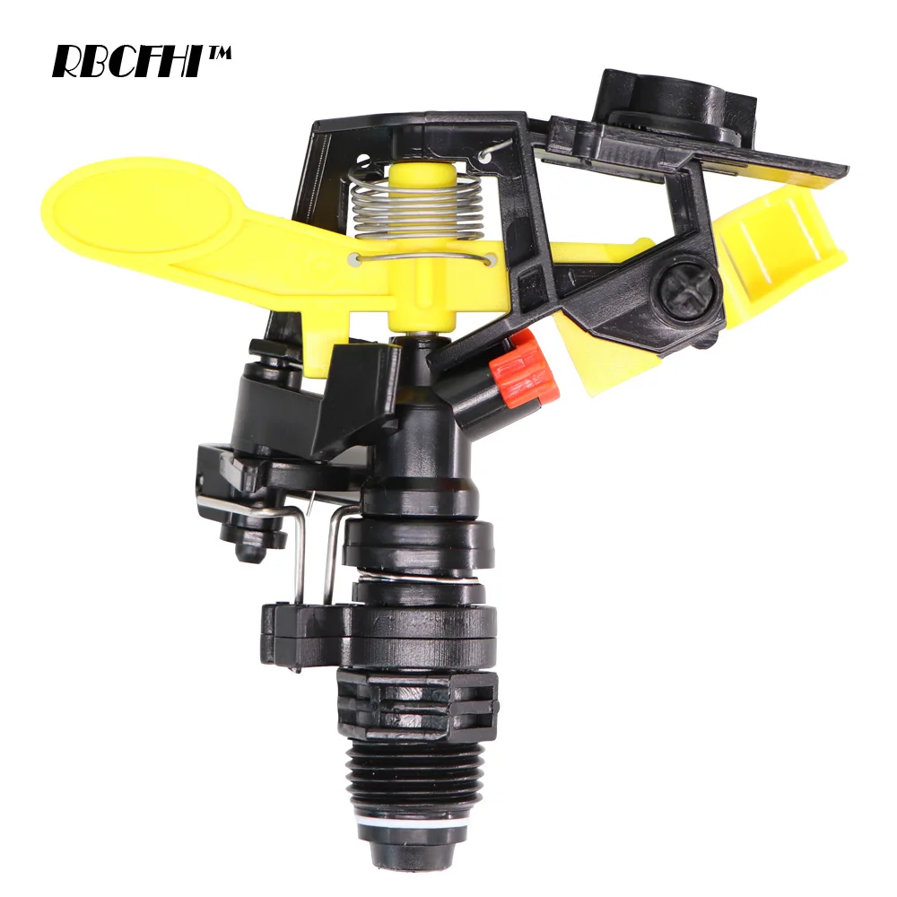 RBCFHI 5PCS 1/2'' Male Threaded 6mm Interface 360 Degree Rotating Spray Impact Impulse Sprinkler Garden Irrigation Lawn Grass