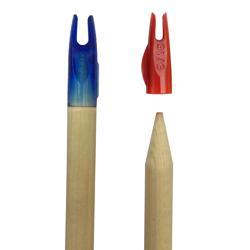 24Pcs 5/16 Arrow Nocks Arrow Tails OD8mm  ID7.5mm Suitable For OD 7.5mm Wooden Bamboo shaft Arrow  Archery