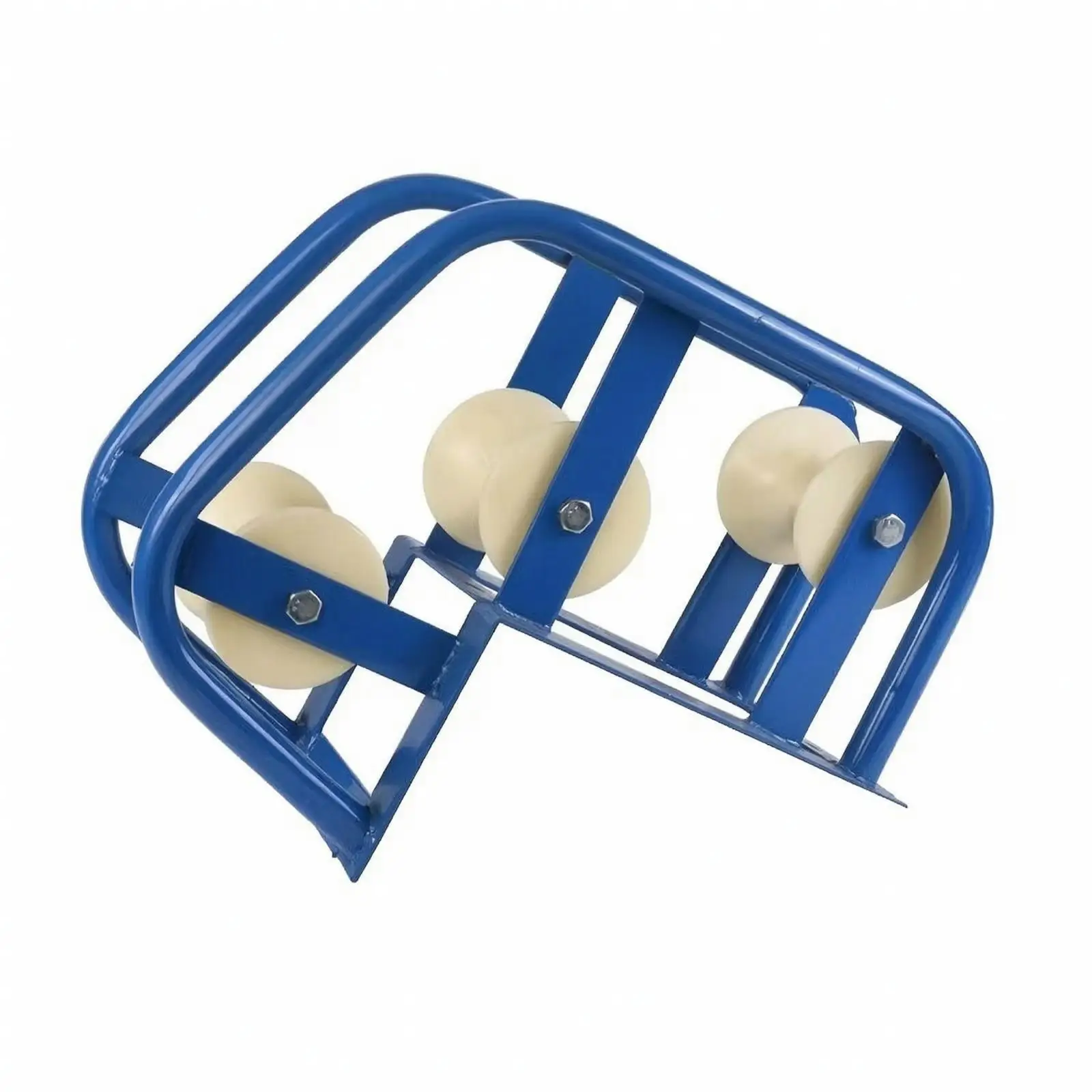 Heavy Duty Cable Pulley Block with Nylon Wheel for Wire Rope Lifting Steel Plate Frame Construction Pulley System Tool