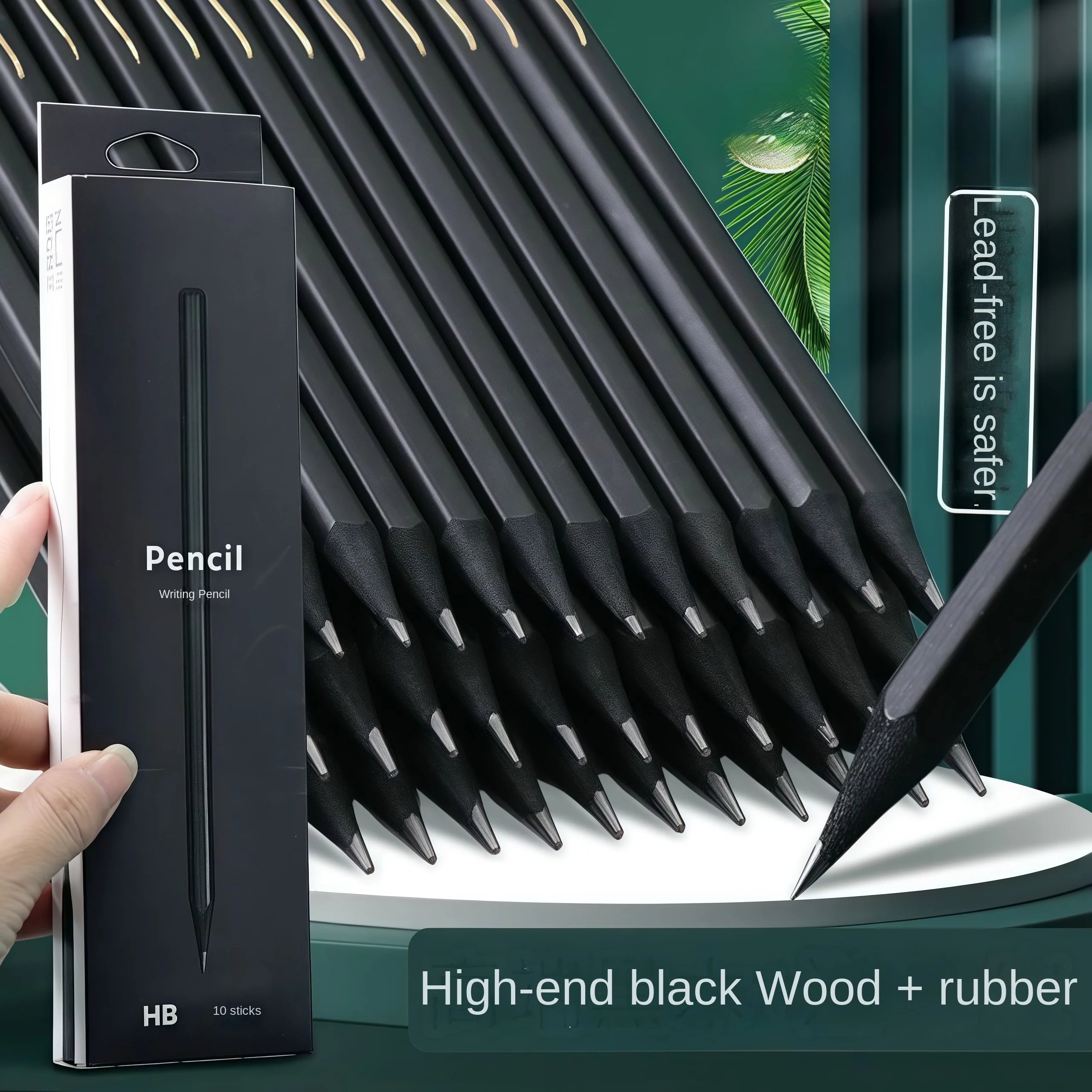 10/20/30 قطعة/المجموعة 2B HB أقلام رصاص خشبية من الخشب الأسود مجموعة أقلام رصاص من الجرافيت أقلام رصاص خشبية لمستلزمات الكتابة المدرسية والمكتبية