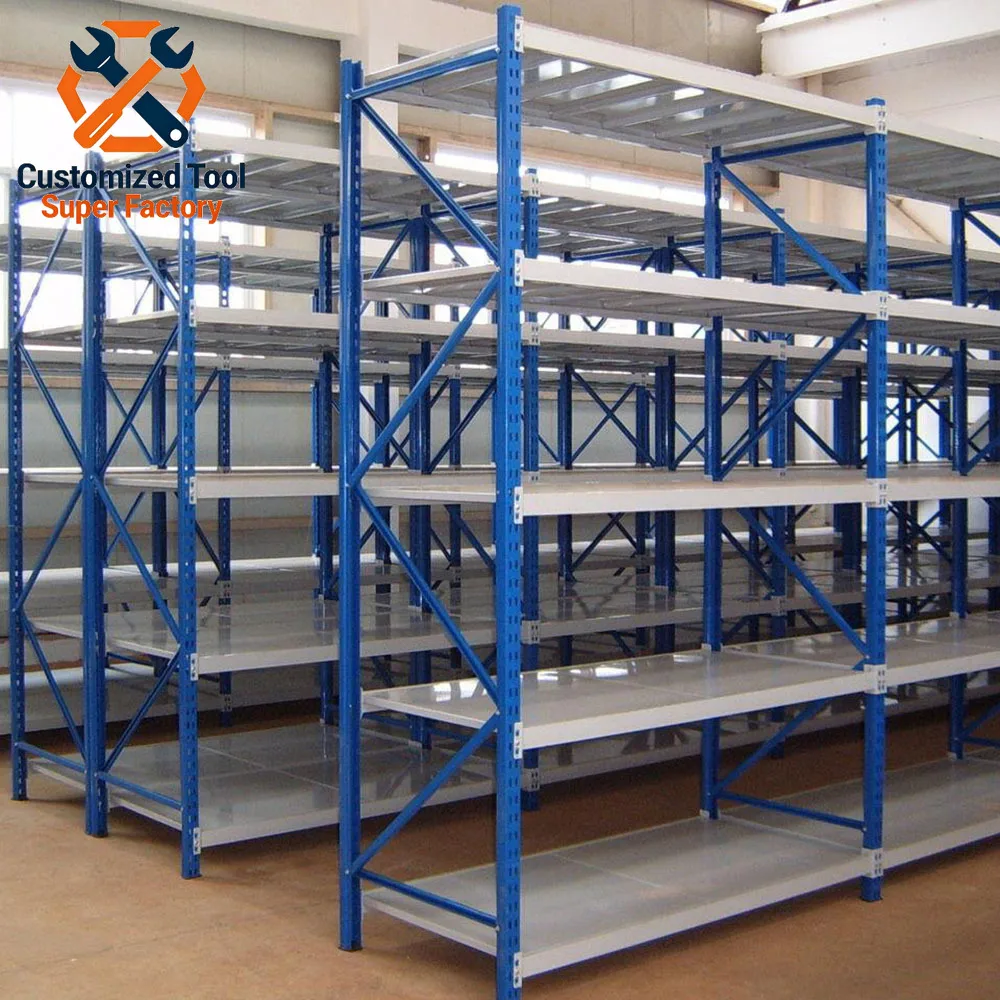 Mracking Medium  Steel Racking Corrosion-Resistant Industrial Racks with Customizable Colors Hot-Selling Layer Board Shelves