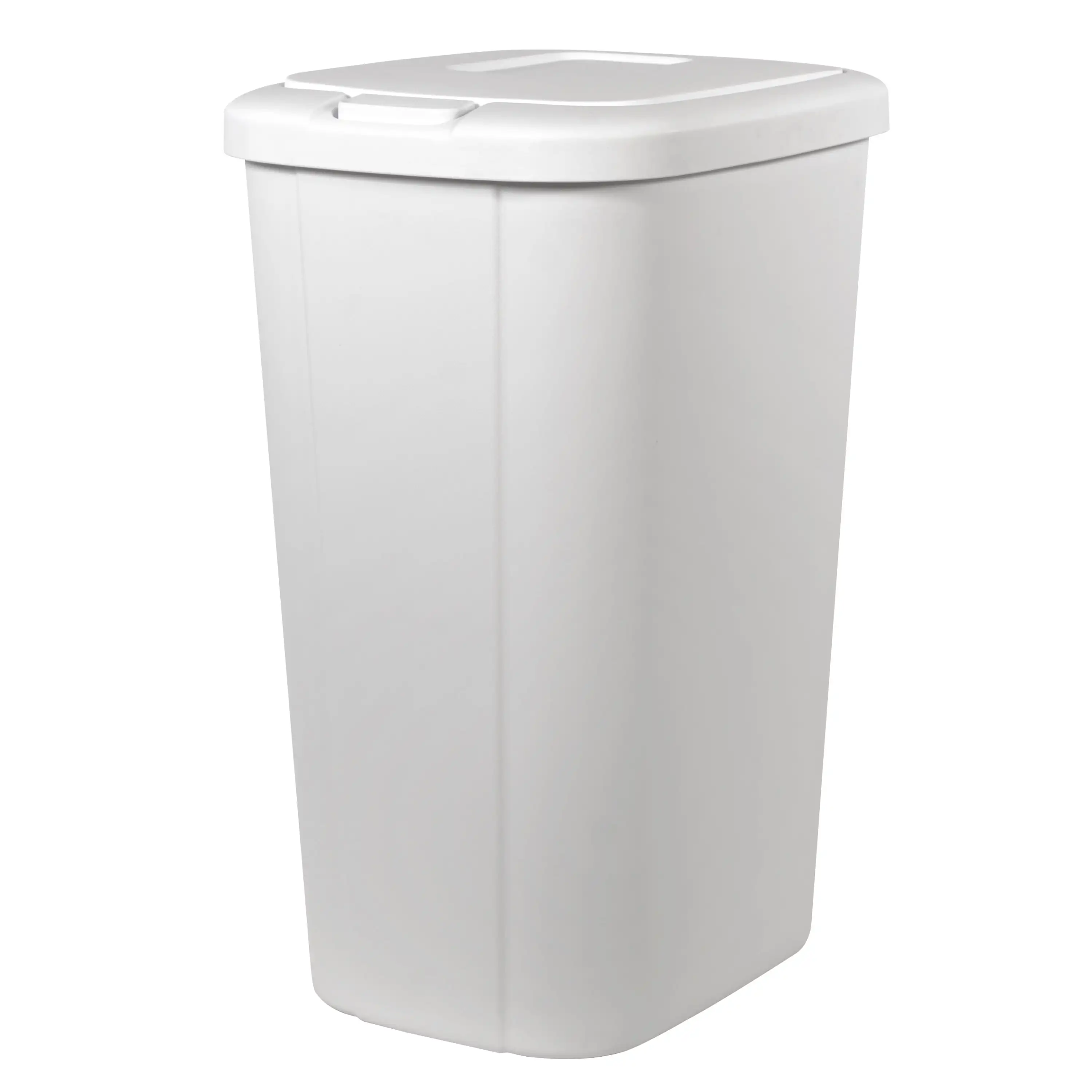 13.3 Gallon Trash Can, Plastic Touch Top Kitchen Trash Can, Whit eelaborately Stylish modern design trash can