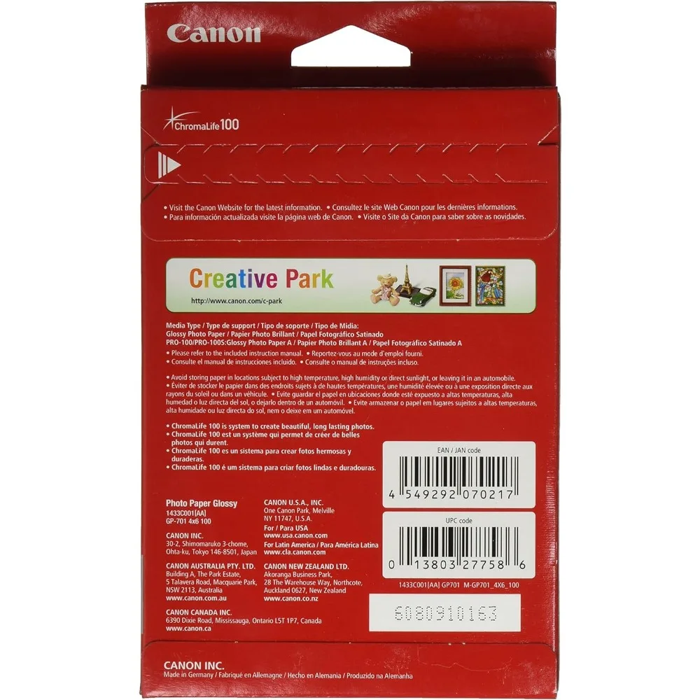 캐논 TR8620a 올인원 프린터 (광택 포토 용지 100매 4x6 포함) 및 PGI-280XL/CLI-281 5색 잉크 팩 콤보