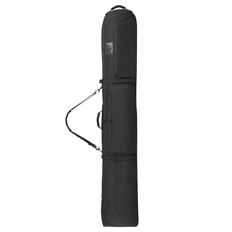 

Padded Snow Gear Carrier 190cm For Air Travel Skiing Trips Winter Sports 600D Oxford Fabric Adjustable Straps Holds Skis Poles Helmet Boots Black