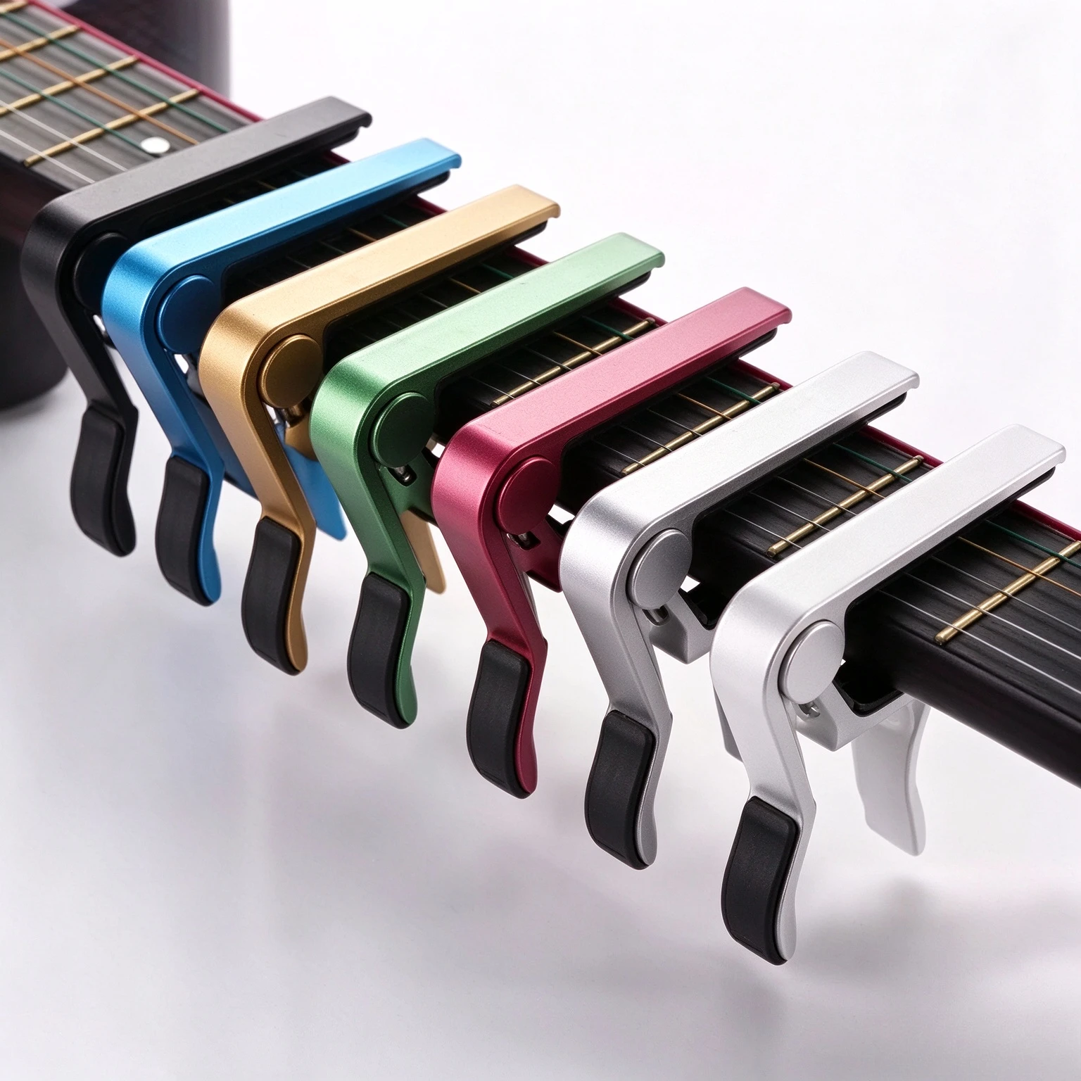 Aluminum Handmade Guitar Capo Portable Quick Change Clamp for Acoustic Classical Folk Guitar Musical Instrument Accessories