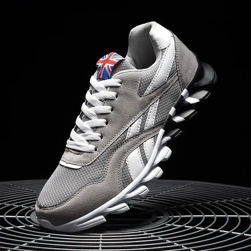 Markentrend Größe 36-48 Herren Verschleißfeste Dämpfende Dicksohlige Fitness-Sneaker Atmungsaktive Outdoor-Laufschuhe für Männer