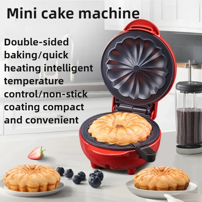 Home Breakfast Machine Baking Machine MINI Double-sided Toaster Easy To Clean Intelligent Temperature Control Cake Machine