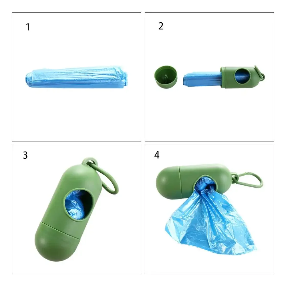 Dispenser Garbage Outdoor Pet Poop Bags Dispenser Portable Carrier Trash Case Box for Waste Puppy Poop Bag Holder Dog Products