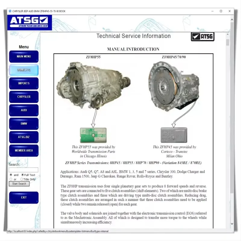 

TTS ATSG 2017 Automatic Transmission Maintenance Group Repair Information Car Repair Software Unit Failure Detection