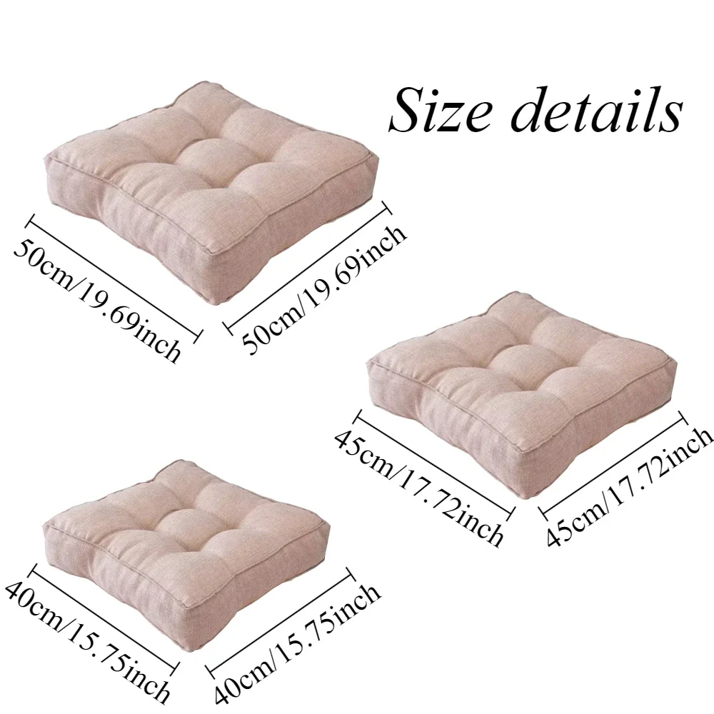 Cojines cuadrados gruesos Para sofá, alfombrillas decorativas Para tumbona de jardín/almohadillas para ventana de bahía, Cojines Decorativos Para Sofá, 1 ud.