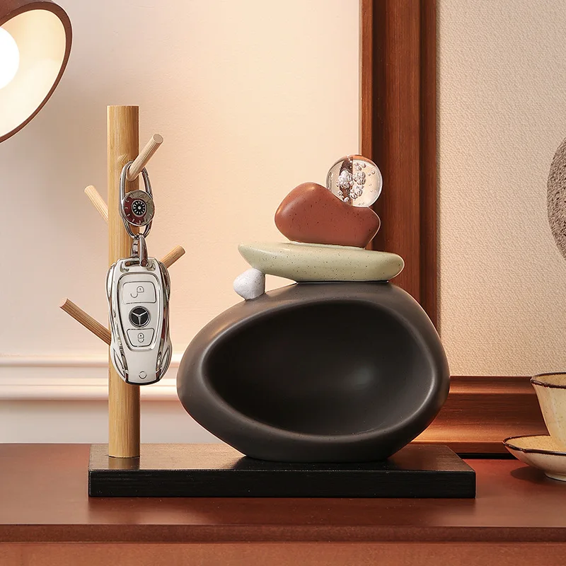 

PYJ light luxury high-end stone to run the key entrance storage desktop resin ornament decorative gifts