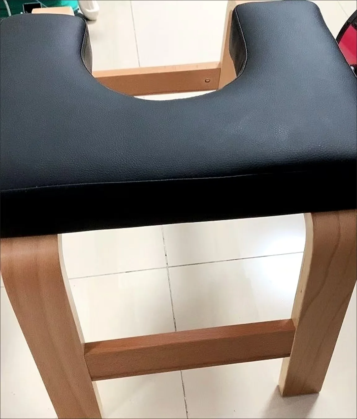 Wood Handstand Stool Wool Yoga Inversion Bench Multi-Functional Fatigue Relief Equipment for Home Gym
