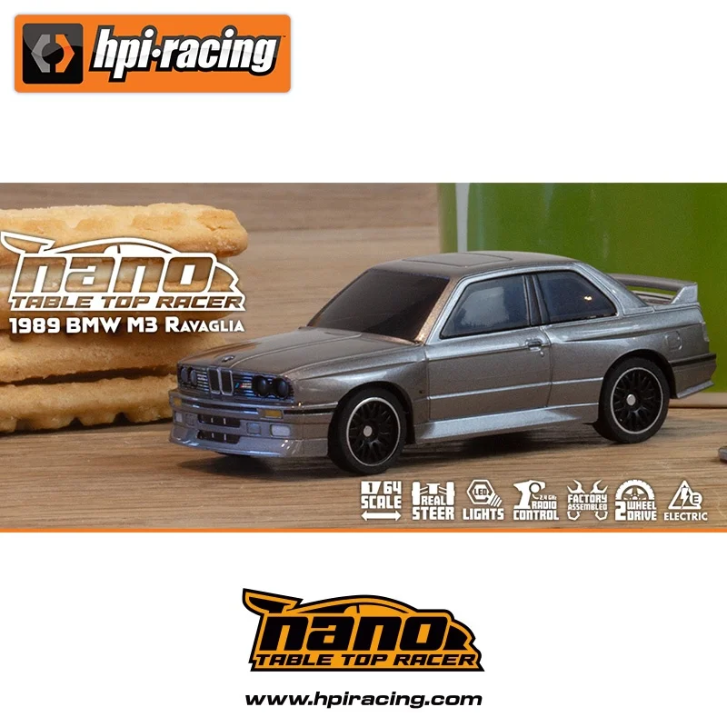Nieuwe HPI Nano-TTR M3 RAVAGLIA 1:64 Miniatuur Afstandsbediening Auto Full Size 2.4G Drifting Simulatie High-Speed Racing speelgoed Cadeau