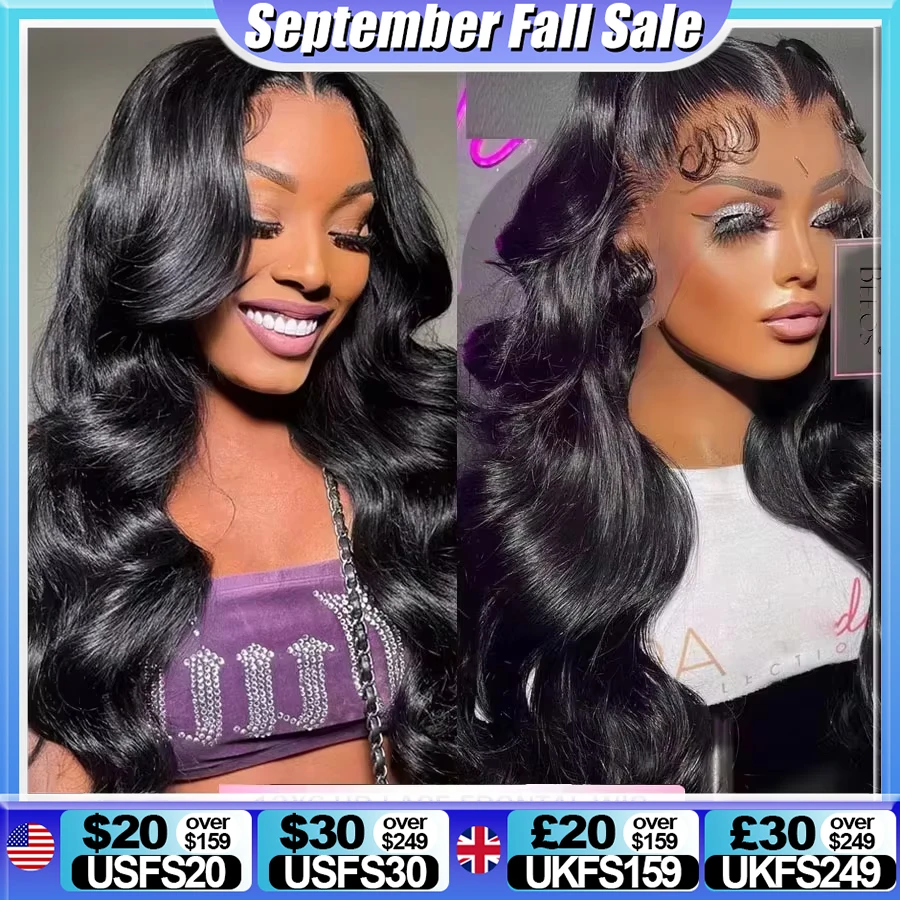 

BEEOS 36in 250% Body Wave 13x6 HD Lace Frontal Wig Preplucked 13x4 HD Lace Frontal Human Hair Wigs For Women Melt Skin Brazilian