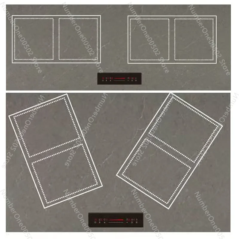 Household and commercial rock slab hidden induction cooker infrared induction multi-head stove 4