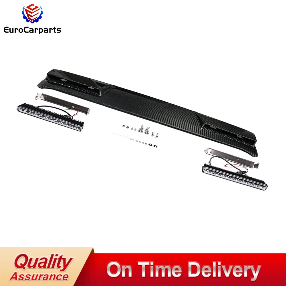 

Сухой карбоновый спойлер на крышу с подсветкой для 2025y W465 G Class G63 G500 G450d Передние фонари На крыше Передний спойлер