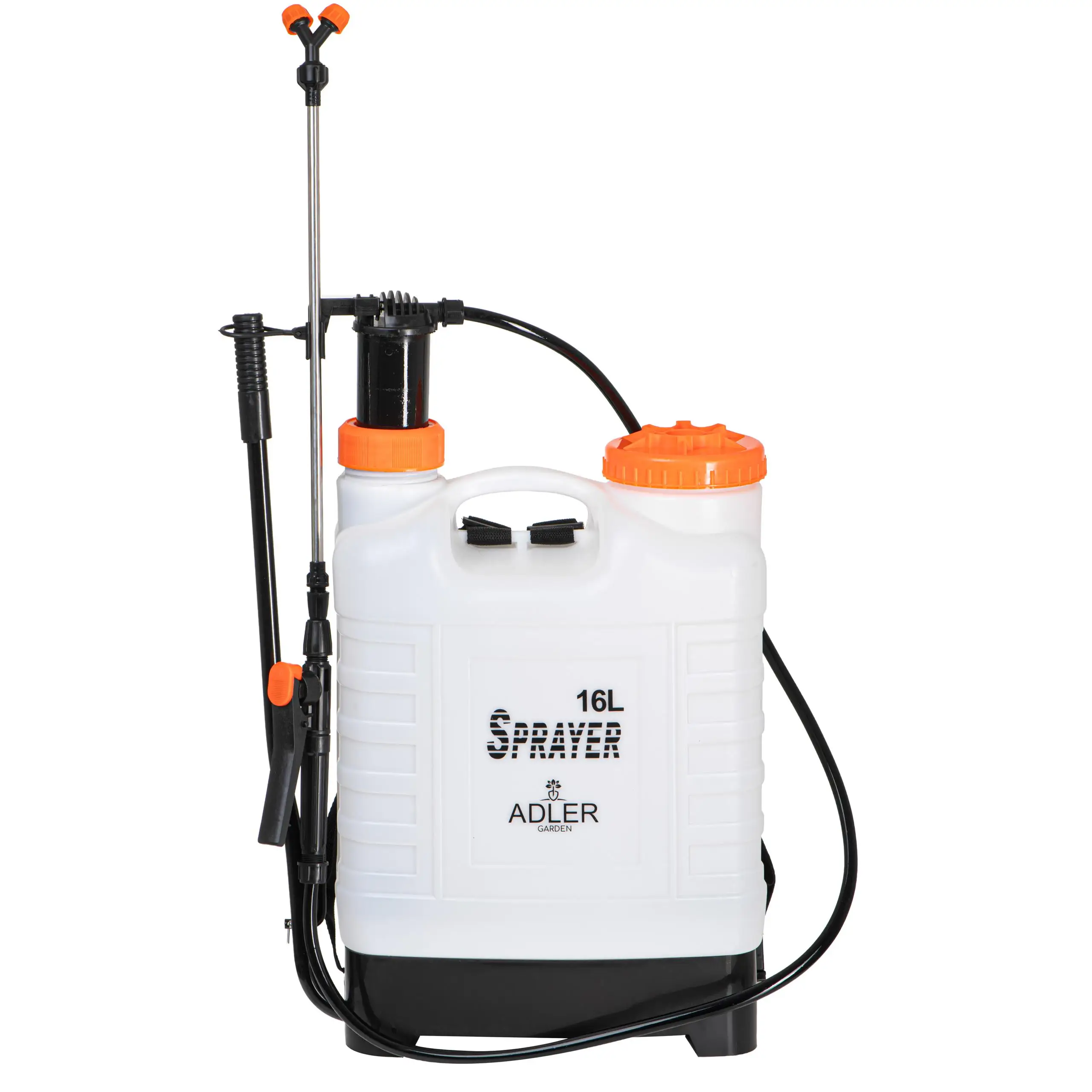 Pulverizador de Mano Presión 16L Mochila Jardín Lanza Larga 83 cm