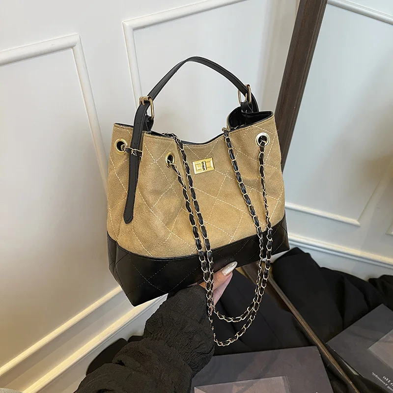 

Осенне-зимняя винтажная сумка-тоут для женщин, большая вместительная сумка на плечо для подмышек с верхней ручкой, минималистичный кошелек через плечо