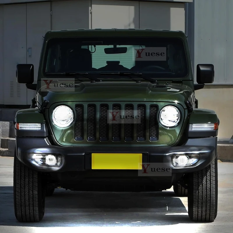 

Для Jeep Wrangler JL Jeep Gladiator JT 2018-2023 2 шт. защитная пленка для фар автомобиля прозрачная дымчатая черная наклейка из ТПУ