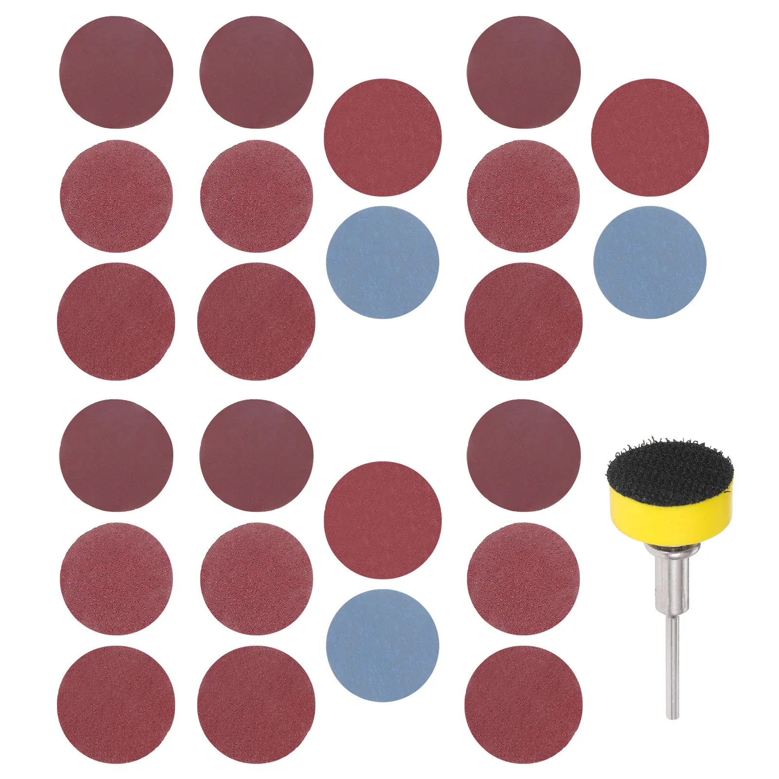 

100Pcs Round Flocked Sanding Discs Assorted Grit Sanding Discs Set for Drill Rotary Sander 100 180 240 1500 3000 Grit Wet Dry