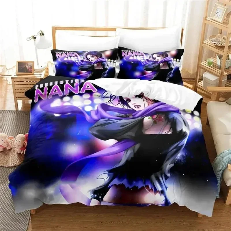Anime NANA 3D NEW Duvet Cover Pillowcase Bedding Set Adult Boy Girl Bedroom Decoration Children Single Double Large