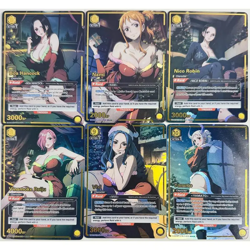 Anime ONE PIECE DIY ACG table game Battle Refraction Card Nami Vivi Yamato Bonny Toys for boys Collectible Card Birthday present