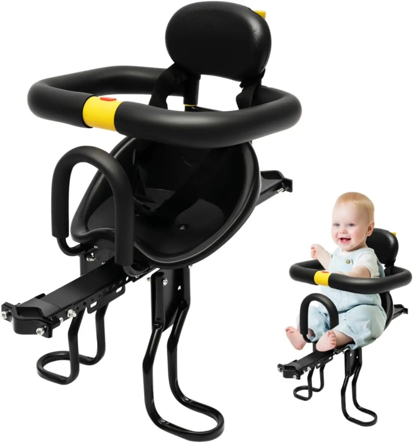 

Детское велосипедное сиденье из алюминиевого сплава, переднее крепление, выдвижное детское сиденье с педалью для взрослых, городские велосипеды