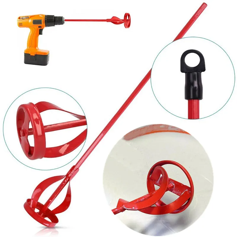 Hexagon Shaft Plaster Paint Mixer Attachment Electric Drill Mixing Paddle Muilt-use Putty Cement Mortar Stirring Rod drop shippi