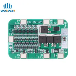 6S 15A 24V PCB BMS Protection Board for 6 Pack 18650 Li-ion Lithium Battery Cell Module DIY Kit