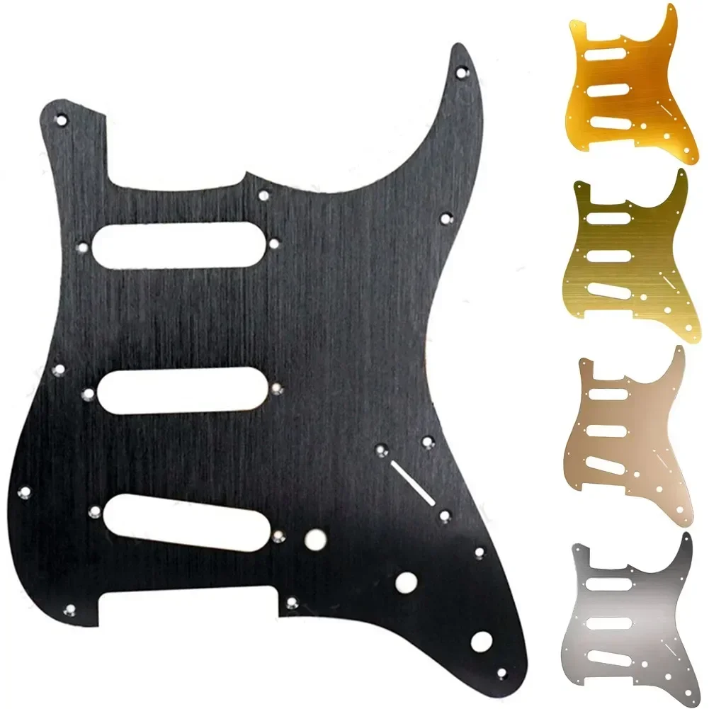 11 Hole SSS Metal Guitar Pickguard Scratch Plate For ST Electric Guitars Aluminum Guitar Parts Replacement 5 Color Hot Sale