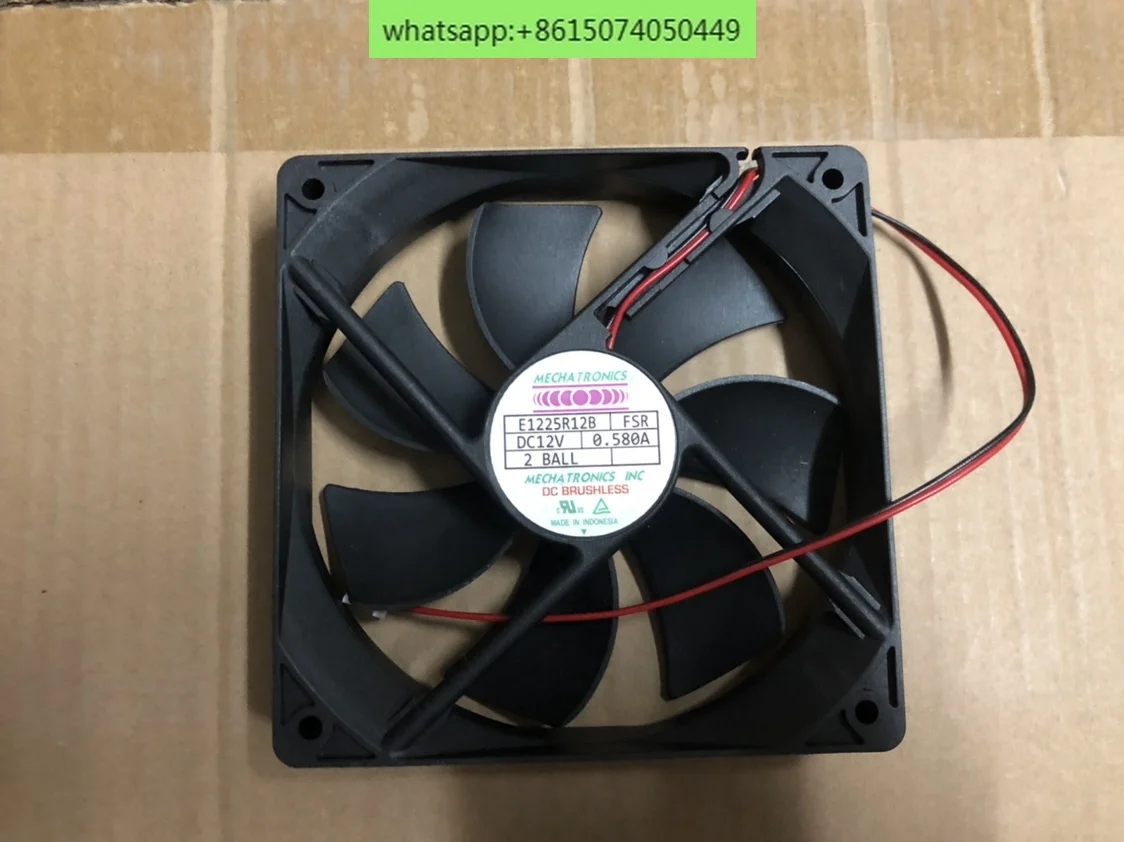 E1225E12B2 FSR E1225E12B MECHATRONICS 12V 0.58A three wire cooling fan