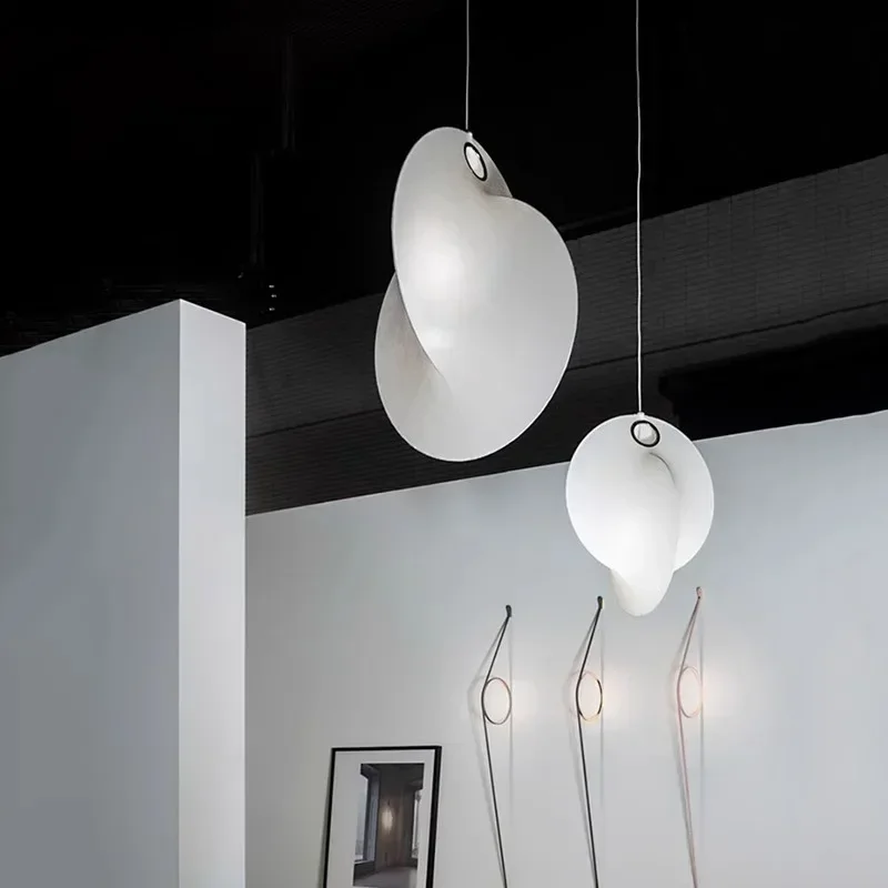Nordic Seide E27 Led Anhänger Glanz Licht Esszimmer Wohnzimmer Bar Kronleuchter Luminarias Wohnkultur Unregelmäßigen Hängen Lampe Leuchten