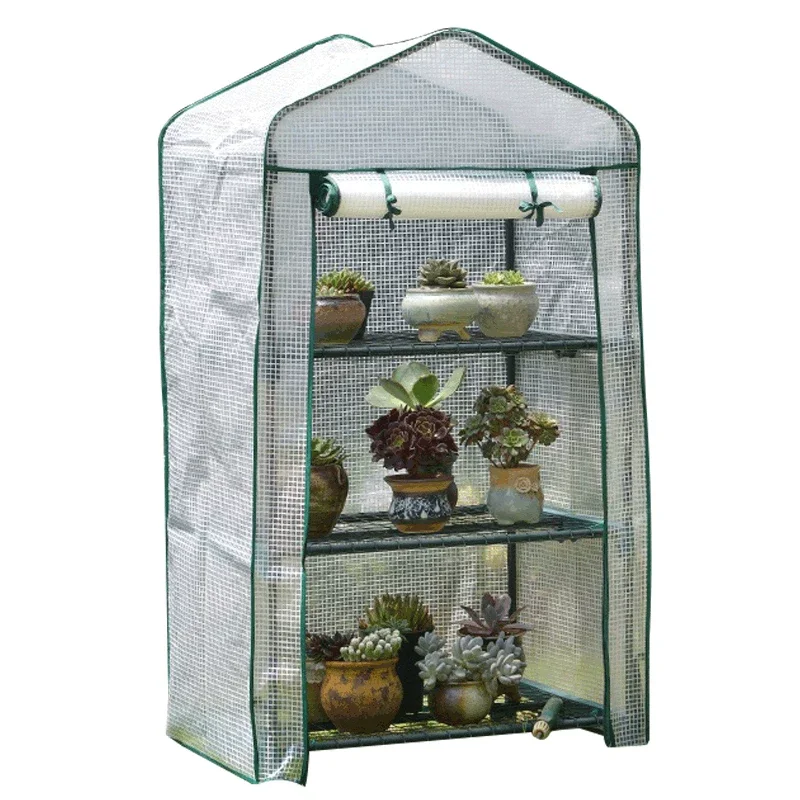 Succulent Greenhouse Warm House Flower House  Insulation  Balcony Indoor Outdoor Flower Stand Rainproof Multi-layer Storage Rack