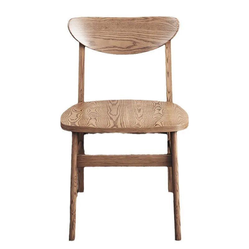 #For Ash wood dining household all solid wood back chair stool simple dining table modern restaurant butterfly