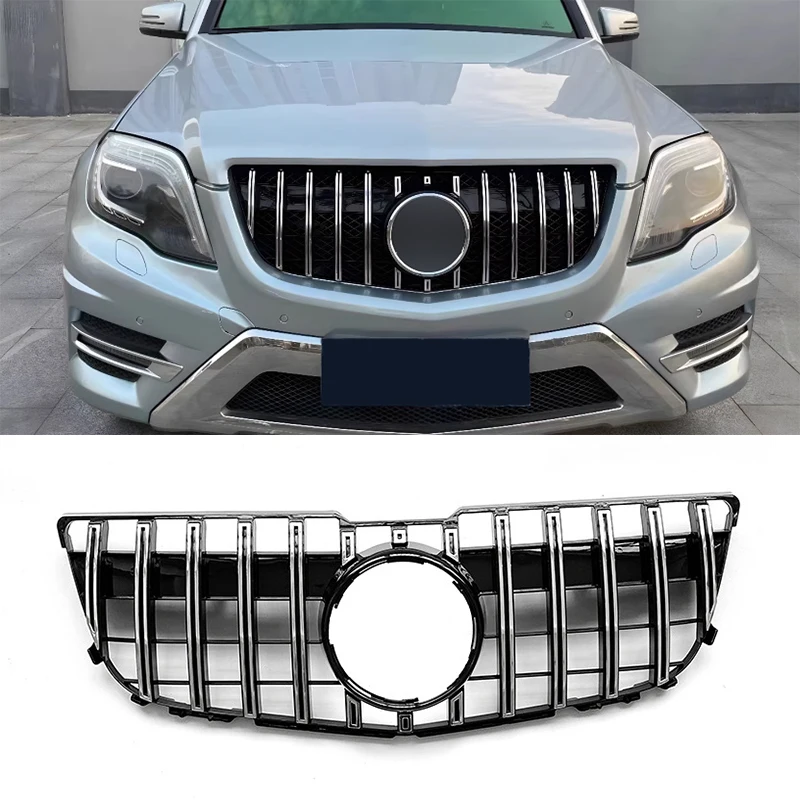 

Car Front Hood Grille Racing Grill For Mercedes-Benz GLK Class X204 GLK260 GLK300 GLK350 2013-2015 Upgrade GT Style Grills