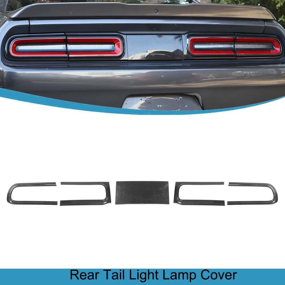 Car Rear Tail Light Lamp Decoration Cover for Dodge Challenger 2015 2016 2017 2018 2019 2020 2021 2022 Auto External Accessories