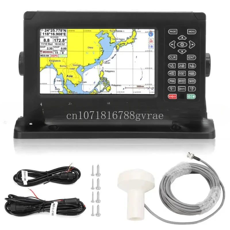 Trazador de gráfico GNSS para barco marino, 8 pulgadas, GPS, BDS, navegador con llave, para mapa C