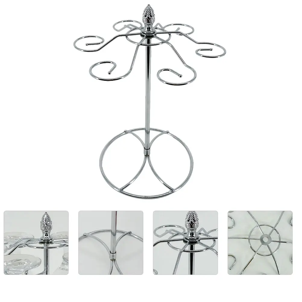 

Goblet Glass Holder Kitchen Accessories Iron Wire Stemware Glasses Storage Hanger