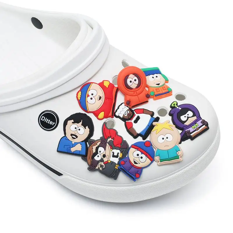 Mesuca 16-100pcs Cartoon Character Hero Shoe Charms For Sandals,Shoe Decoration Accessories Shoe Pins Great Gift For Men Wom